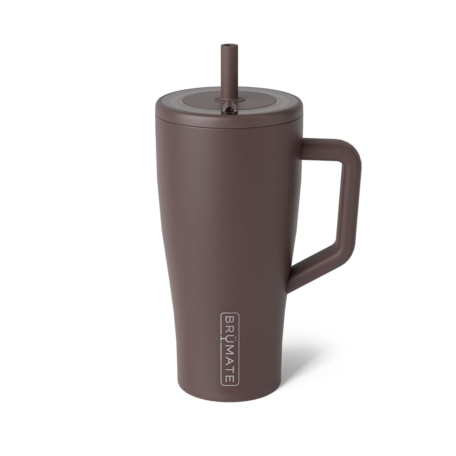 Era 40 Oz Tumbler with Handle and Straw | 100% Leakproof Insulated Water Bottle Tumbler with Lid and Flexible Softsip Straw | Made of Stainless Steel | Cup Holder Friendly | 40Oz (Mocha)