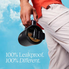 Müv - 15Oz 100% Leak Proof Insulated Coffee Mug with Handle & Lid - Stainless Steel Coffee Travel Mug - Double Walled Coffee Cup (Prickly Pear)