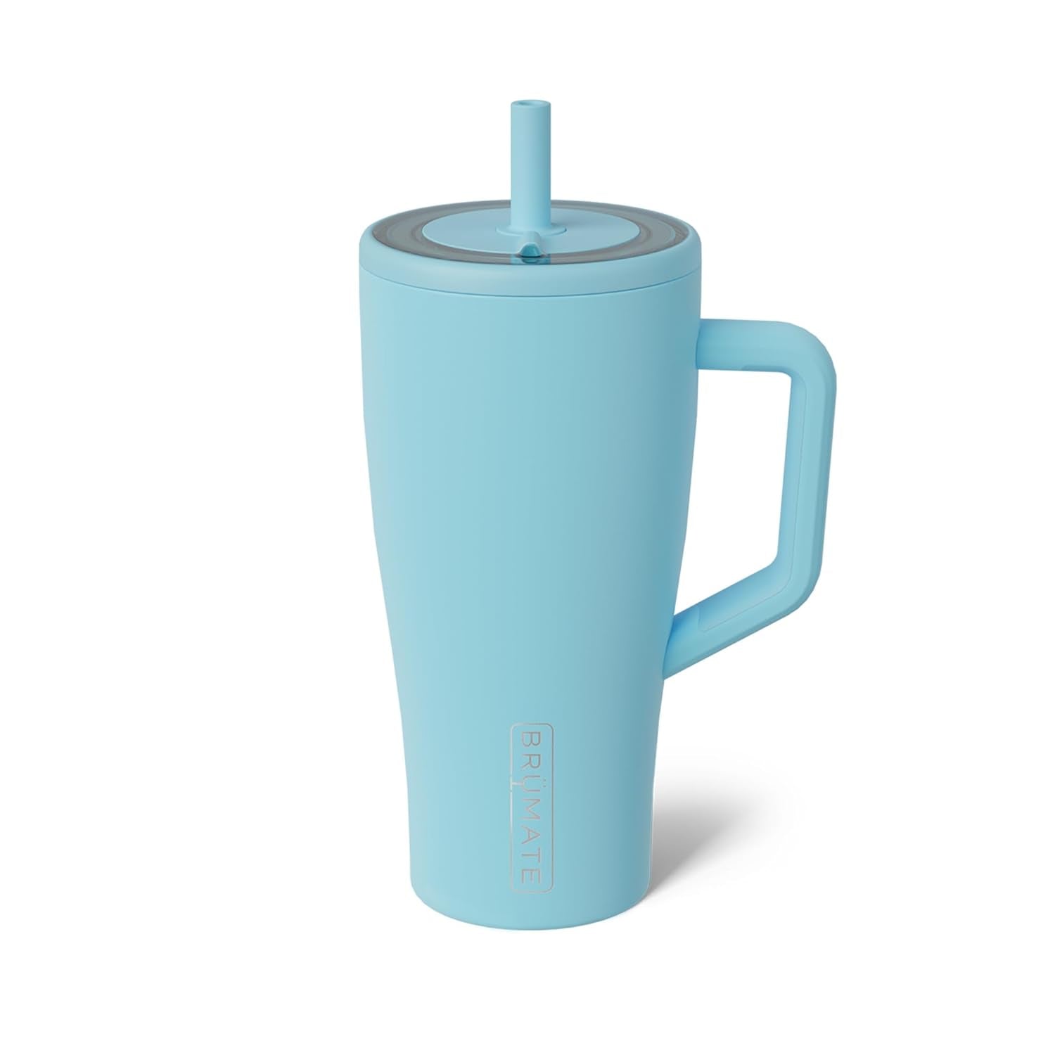 Era 40 Oz Tumbler with Handle and Straw | 100% Leakproof Insulated Water Bottle Tumbler with Lid and Flexible Softsip Straw | Made of Stainless Steel | Cup Holder Friendly | 40Oz (Mocha)