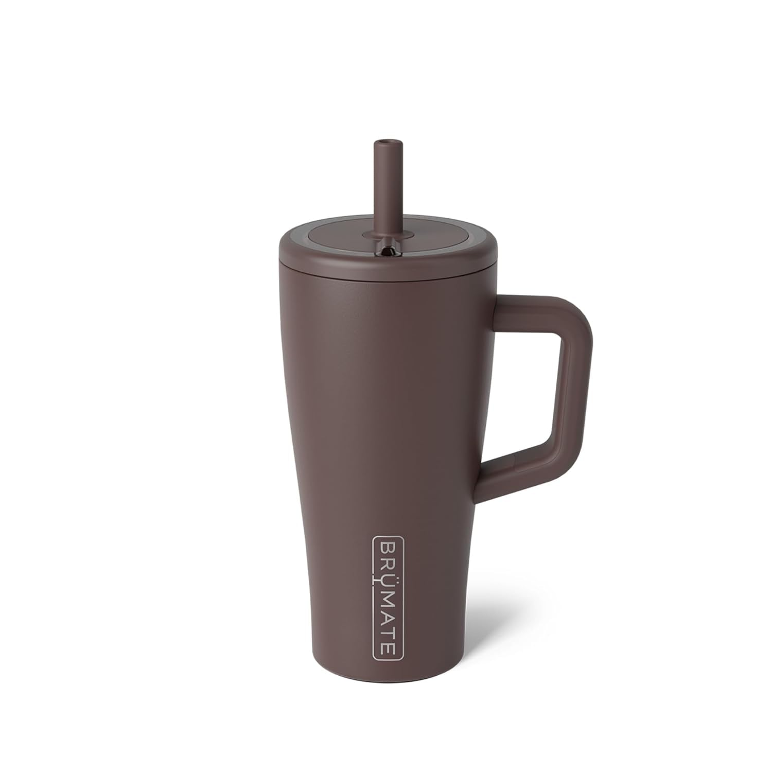 Era 40 Oz Tumbler with Handle and Straw | 100% Leakproof Insulated Water Bottle Tumbler with Lid and Flexible Softsip Straw | Made of Stainless Steel | Cup Holder Friendly | 40Oz (Mocha)