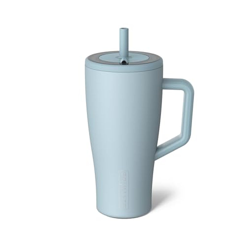 Era 40 Oz Tumbler with Handle and Straw | 100% Leakproof Insulated Water Bottle Tumbler with Lid and Flexible Softsip Straw | Made of Stainless Steel | Cup Holder Friendly | 40Oz (Mocha)