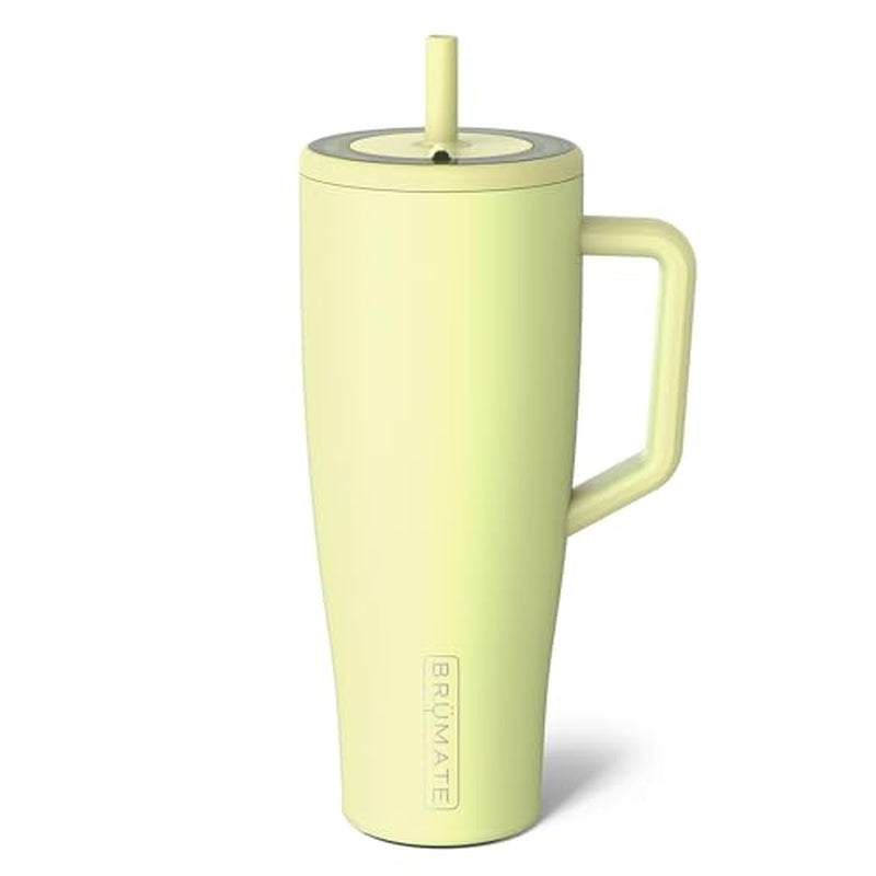 Era 40 Oz Tumbler with Handle and Straw | 100% Leakproof Insulated Water Bottle Tumbler with Lid and Flexible Softsip Straw | Made of Stainless Steel | Cup Holder Friendly | 40Oz (Mocha)