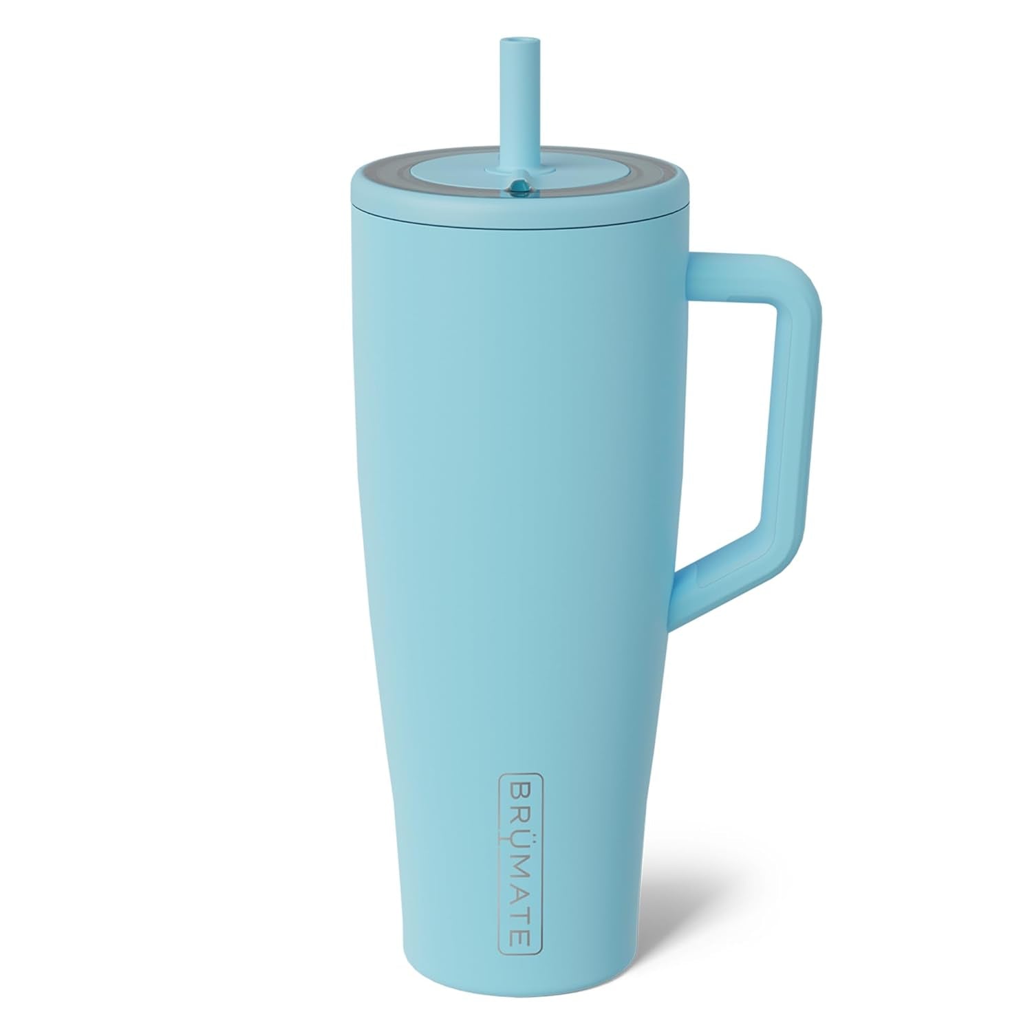 Era 40 Oz Tumbler with Handle and Straw | 100% Leakproof Insulated Water Bottle Tumbler with Lid and Flexible Softsip Straw | Made of Stainless Steel | Cup Holder Friendly | 40Oz (Mocha)